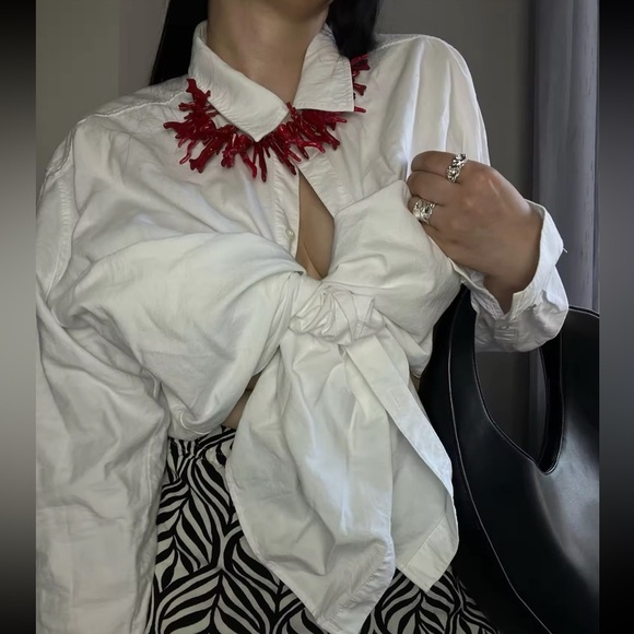 Vintage Red Coral Statement Necklace - Picture 12 of 16